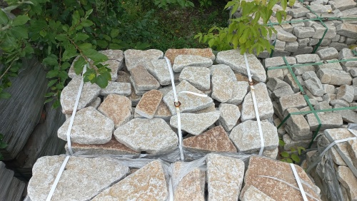 Гранитный плитняк галтованный для парковки купить в Шатуре