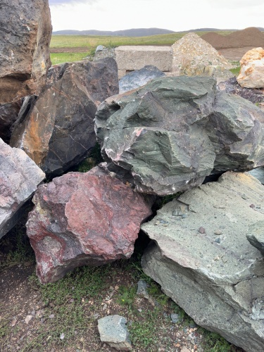 Камни для ландшафтного дизайна зелёные 10-60 килограмм купить в Шатуре