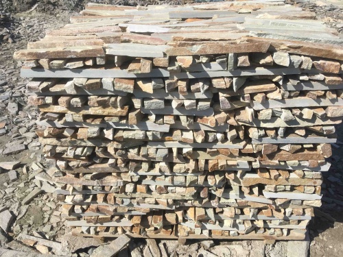 Горбушка златолит золотистый для облицовки купить в Шатуре